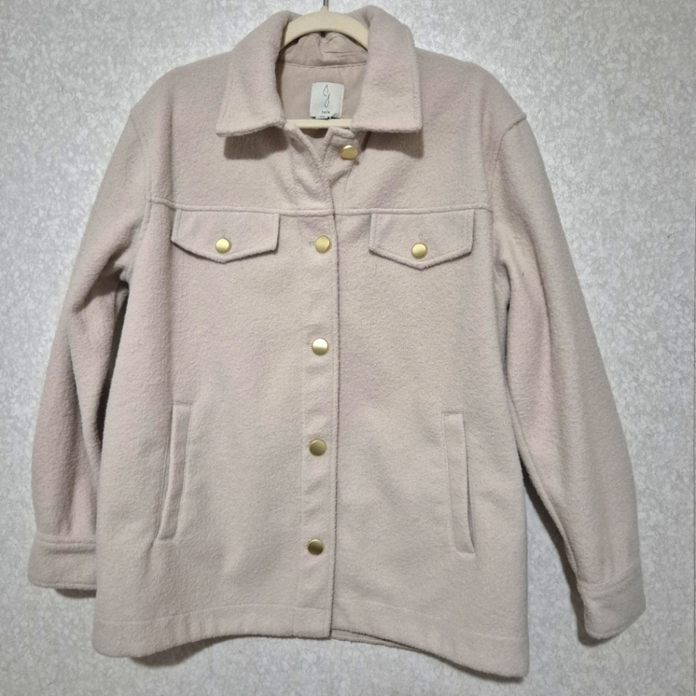 Joie Cream Utility Jacket with Gold Accents...Size:M